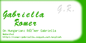 gabriella romer business card